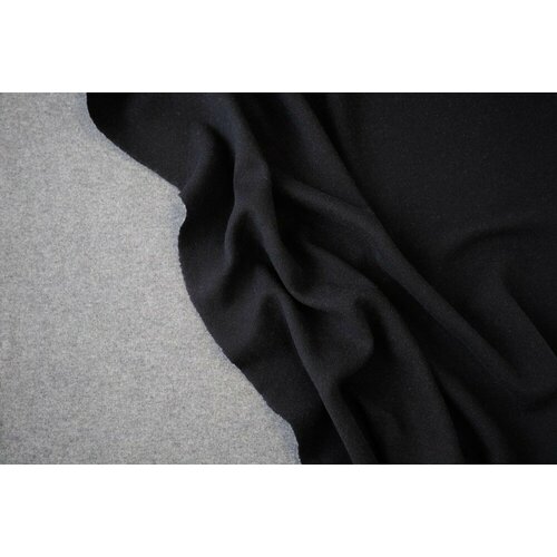 Ткань трикотаж двухсторонний черно-серый