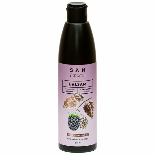 SAN Professional Бальзам оттеночный русый пепельный с экстрактом ягод ежевики, 6.1, 300мл