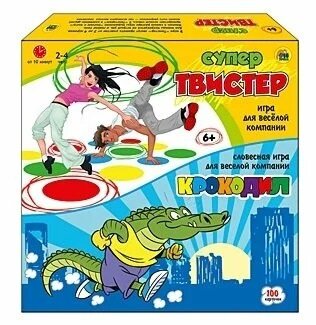 Набор настольных игр Рыжий кот Супер твистер + Крокодил ИР-5473