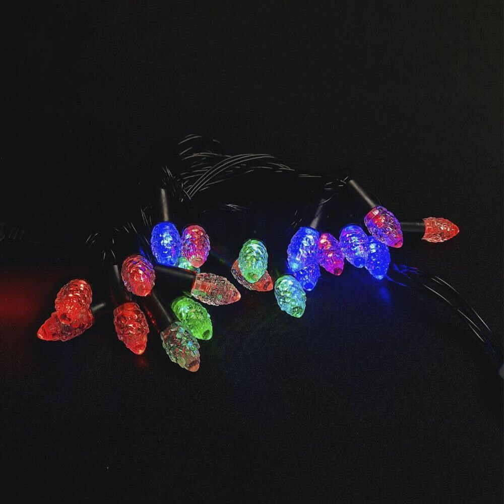 фото Гирлянда "Шишки" 5 метров разноцветная