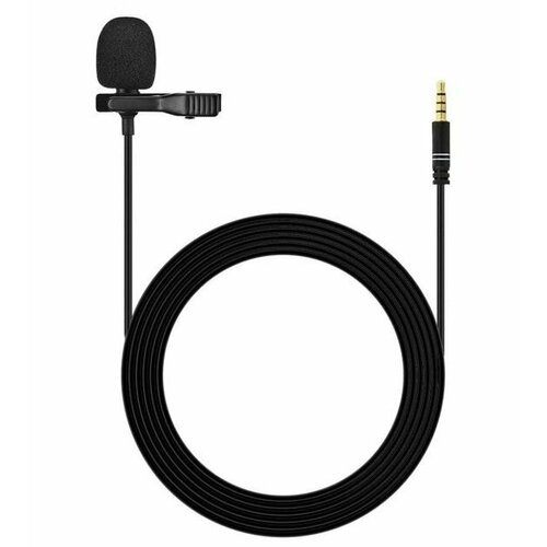 Микрофон петличный Lavalier KM-002 Jack 35mm - черный 80000₽