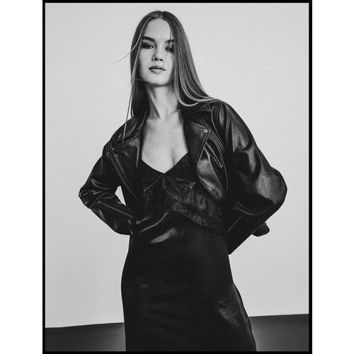 фото Куртка koton, размер 34, черный