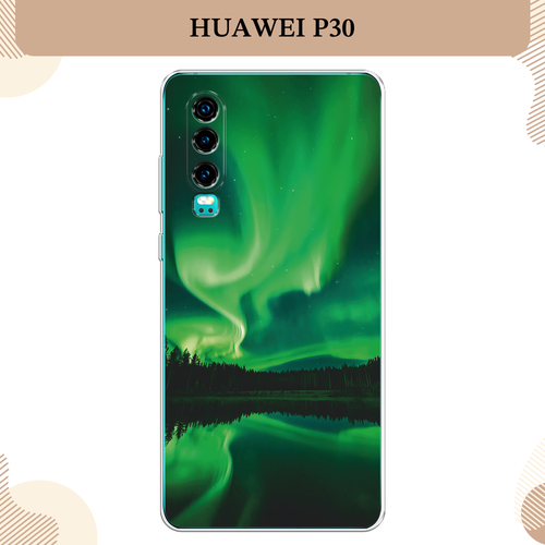 Силиконовый чехол Ночные пейзажи 7 на Huawei P30 / Хуавей P30