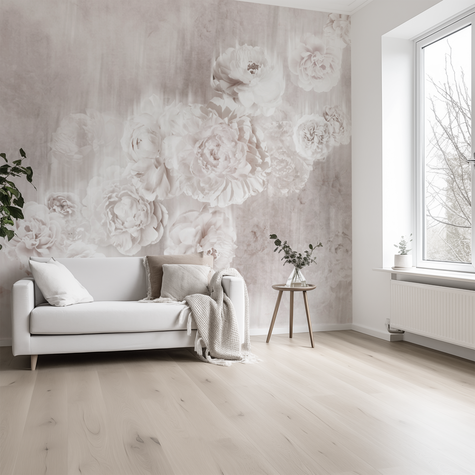 фото Фотообои Fotooboikin "Нежные пионы" 300х270 см