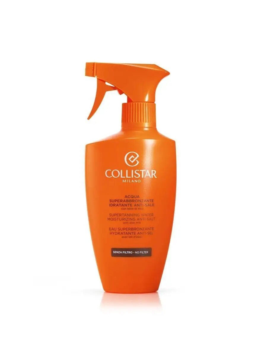 Картинки Вода-антисоль Collistar "Supertanning", для загара, увлажняющий эффект, 400мл