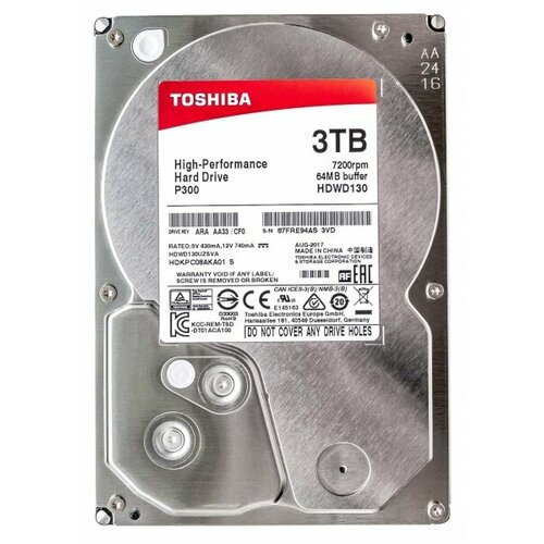 Жесткий диск Toshiba HDKPC08ZKA01 3Tb SATAIII 35 HDD 11105₽