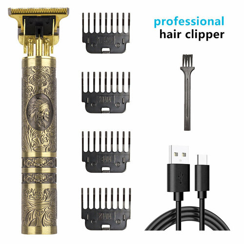 Электрическая машинка для стрижки волос T9 цвет бронзовый с возможностью прямой зарядки 78800₽