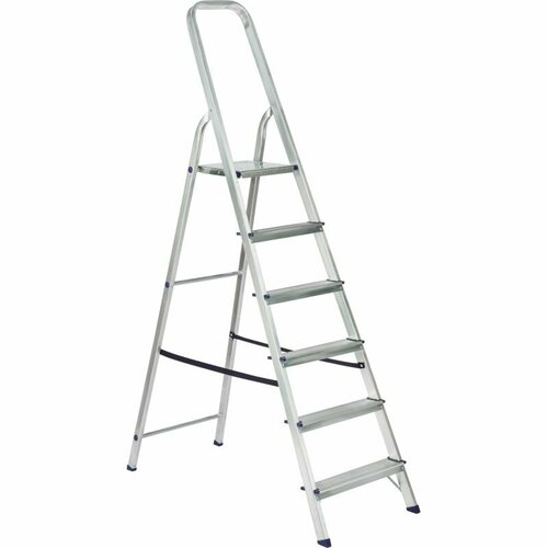 Стремянка алюминиевая 6 ступеней TOPFORT 6267₽