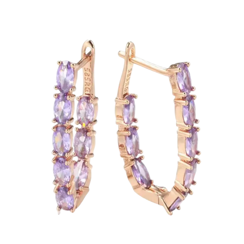 Комплект бижутерии XINQUAN jewelry серьги циркон золотистый 1100₽