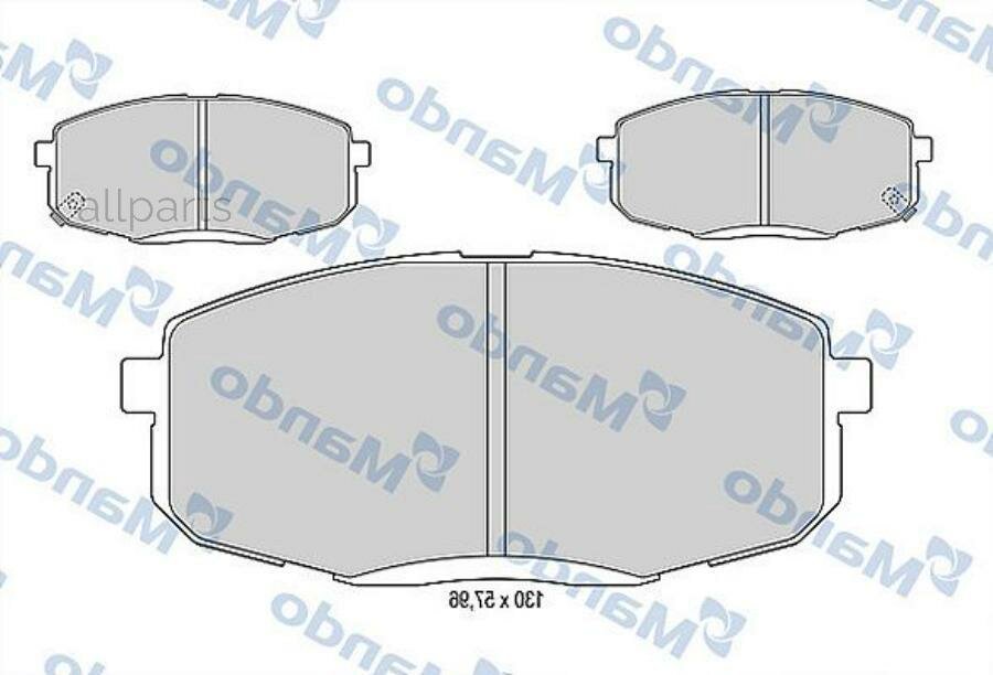 MANDO MBF015183 Колодки торм.