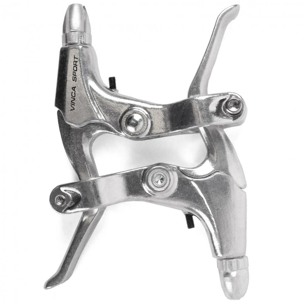 Ручка тормоза велосипеда VB 51 silver (пара)