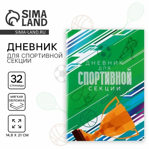 Дневник тренировок для спортивной секции хоккей32 стр 362₽