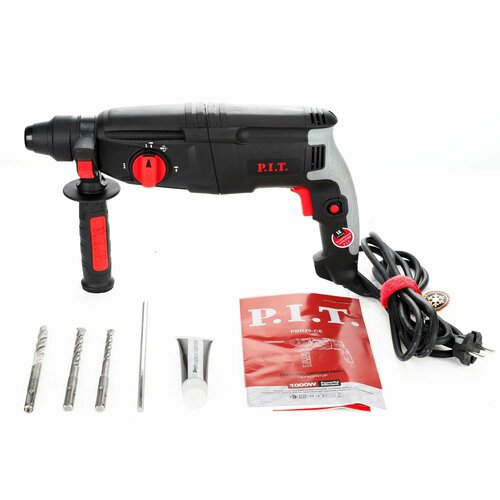 Перфоратор PIT PBH26-C6 1000Вт кейс буры 6370₽