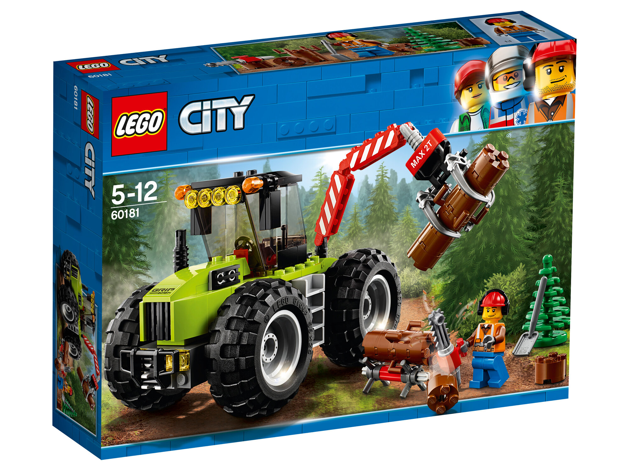 LEGO City 60181 Лесной трактор, 174 дет.