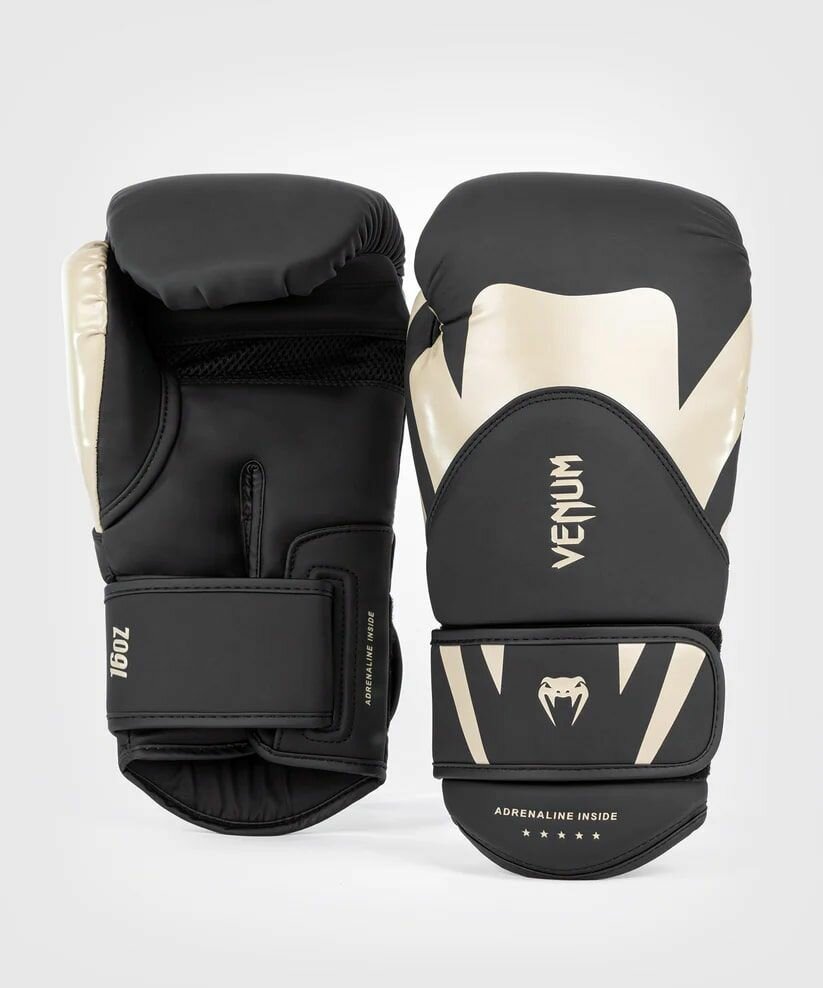 Перчатки боксерские Venum Challenger 4.0 Black/Beige (10 унций)
