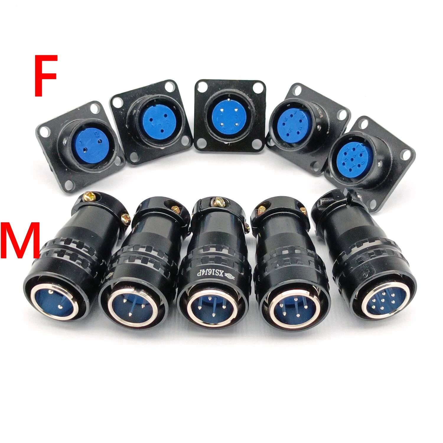 Контактный разъем Robusweld XS16J2P XS16J3P XS16J4P XS16J5P XS16J7P XS16 для сварки  M  5 pin