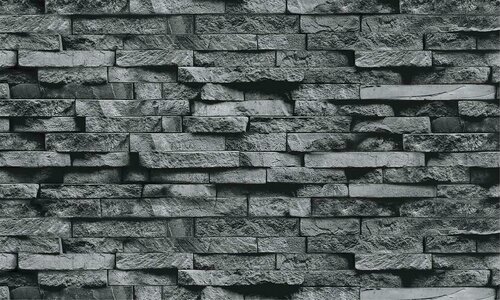 Изображение товара Плита фиброцементная декор Серый камень 1008 Горизонталь 9мм (1200х600)