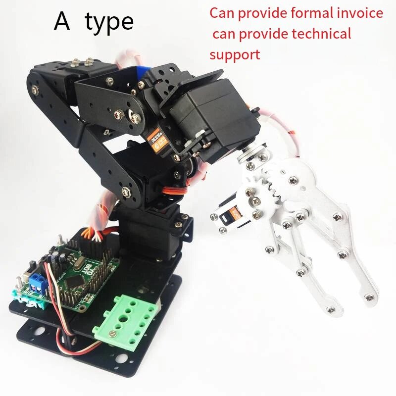 Робот-манипулятор из металлического сплава Arduino Arm Servo MG996 для Arduino Robot DIY Kit, Синий — фото 1
