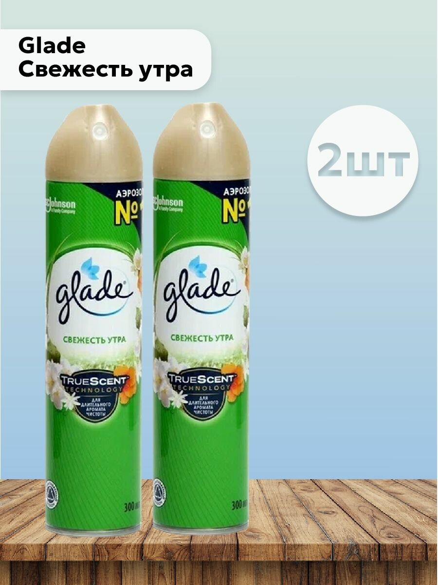 Glade Набор 2 шт Свежесть утра - Освежитель воздуха 300 мл