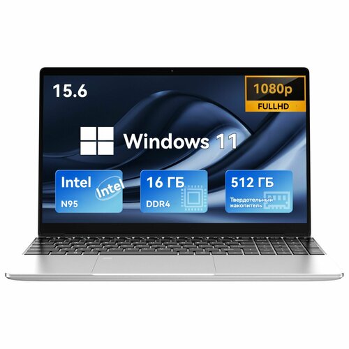 156 1080P60Hz GXMO F152G Игровой ноутбук Intel Celeron N9534 Ггц RAM 16 ГБ SSD 512 ГБ Intel HUD Графика Windows 11 Pro Английская клавиатура 22374₽