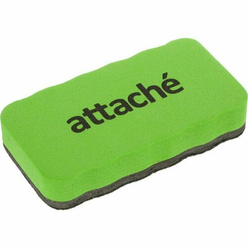 Губка-стиратель для магнитно-маркерных досок Attache Economy магнитная зеленая 105x55 мм 1648010 276₽