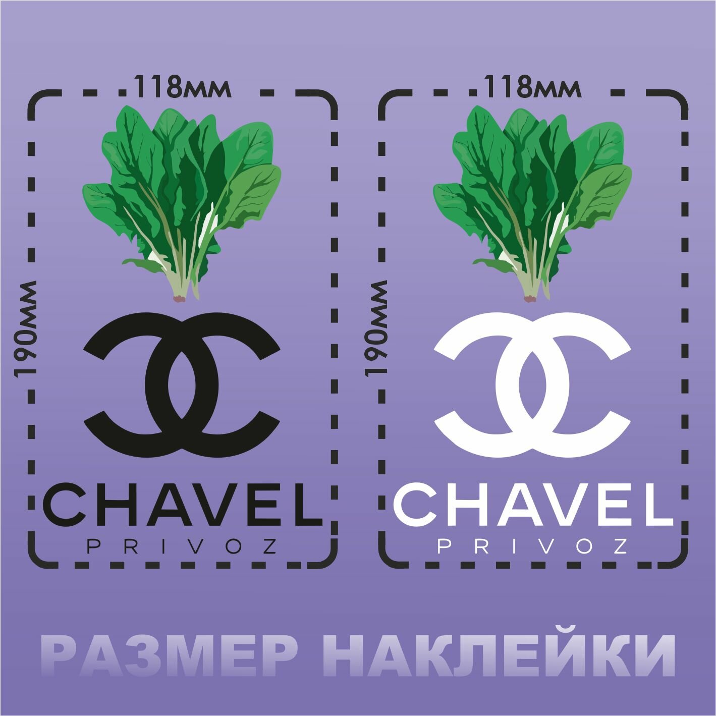 Термонаклейка на одежду Щавель — фото 1