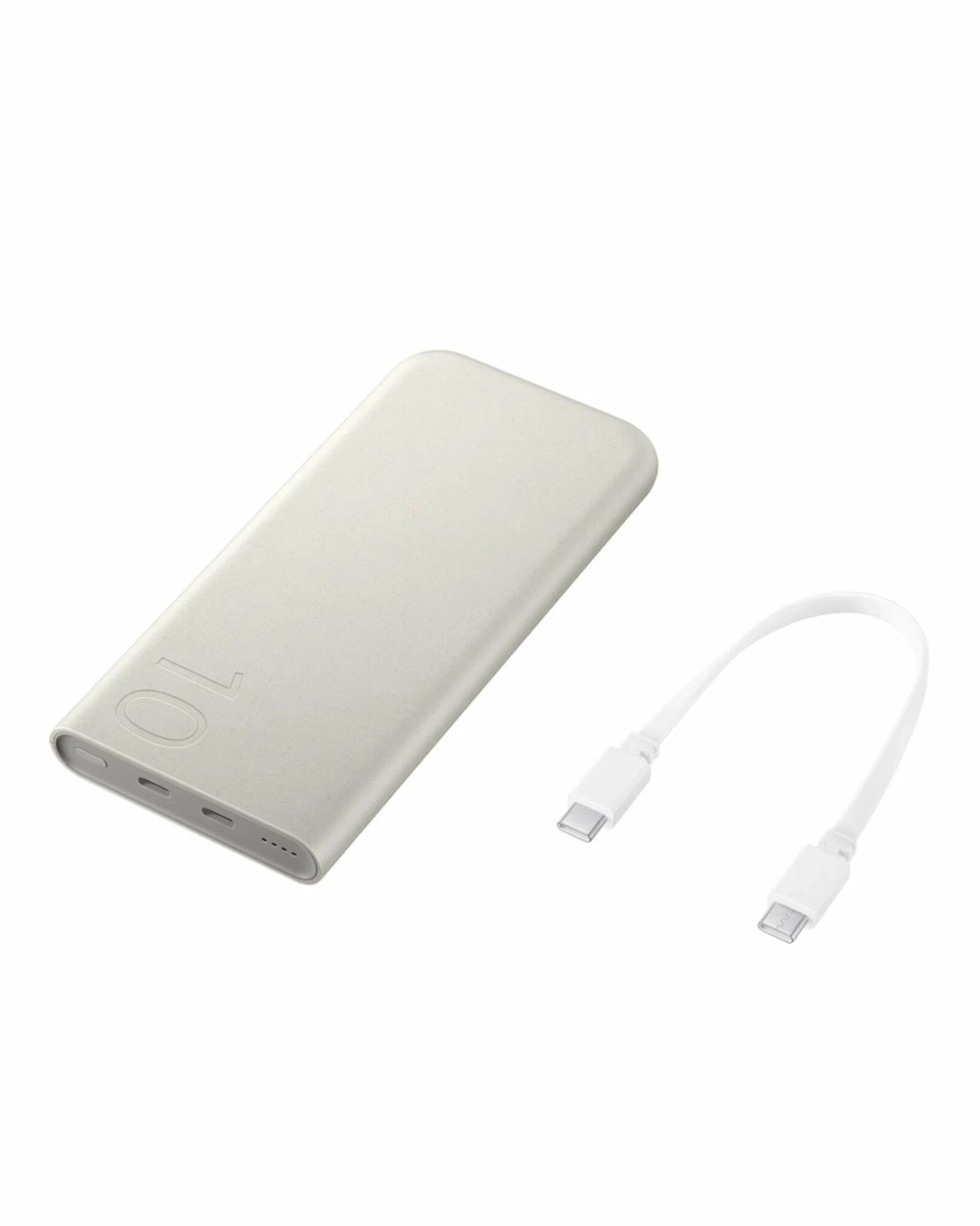 Стильный внешний аккумулятор, power bank, Samsung 10000 мАч (25 Вт), бежевый