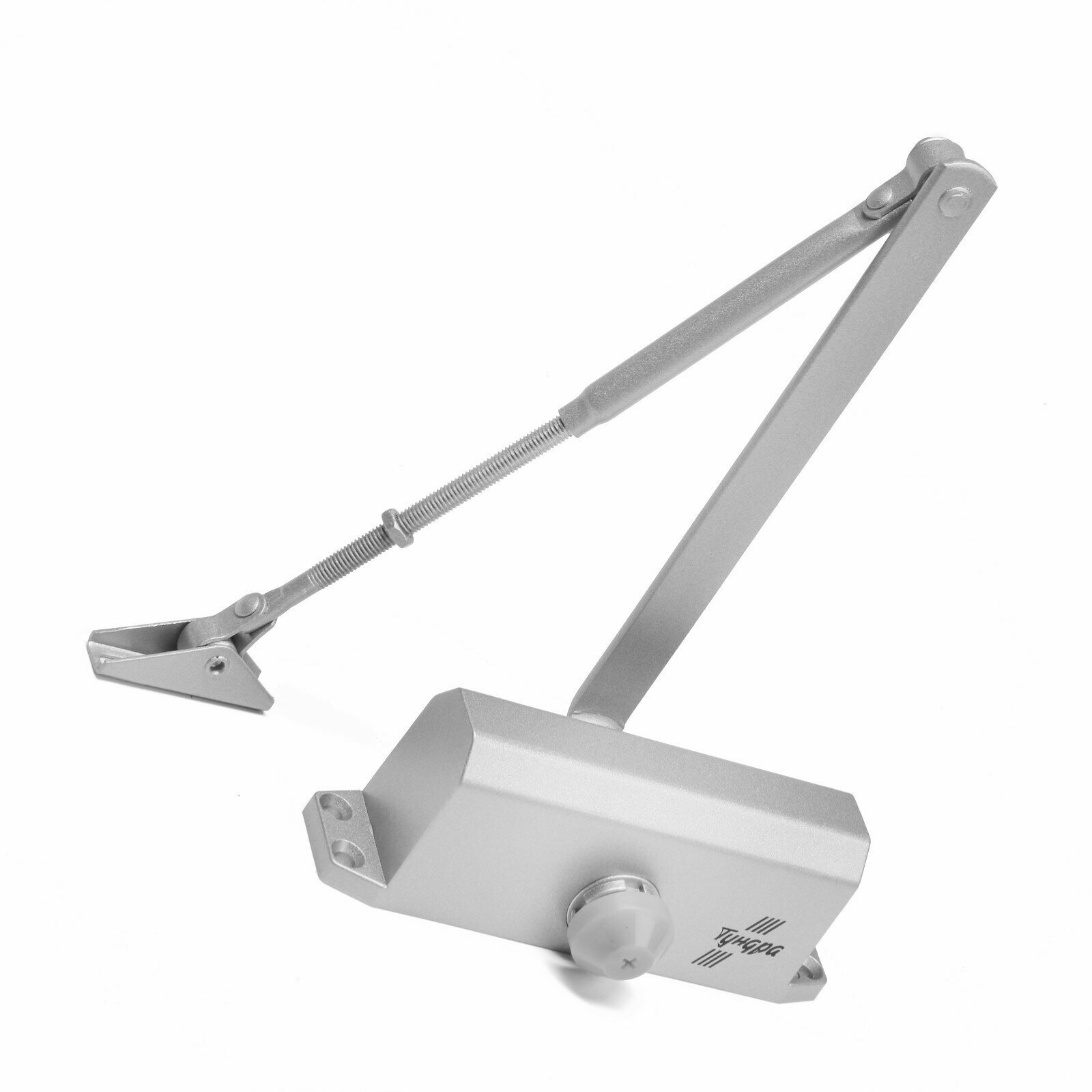 Доводчик дверей тундра G062 морозостойкий до -50 до 65 цвет серебро