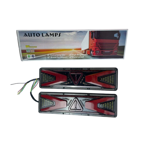 Фонари задние универсальные светодиодные L46см с бегущей стрелкой LR комплект 12V 2663₽