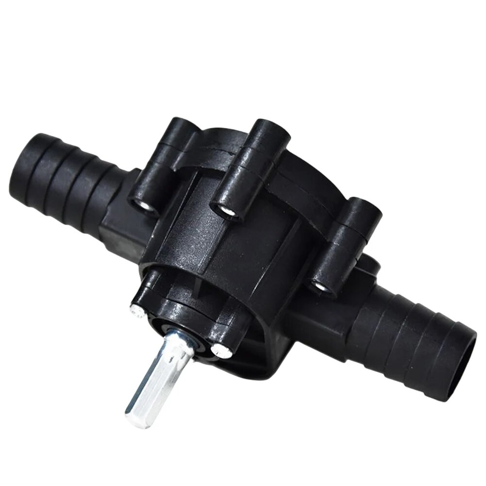 Бытовой ручной небольшой водяной насос Самовсасывающий портативный насос с электродрелем Большой расход 1800 м/ч для полива/очистки автомобиля