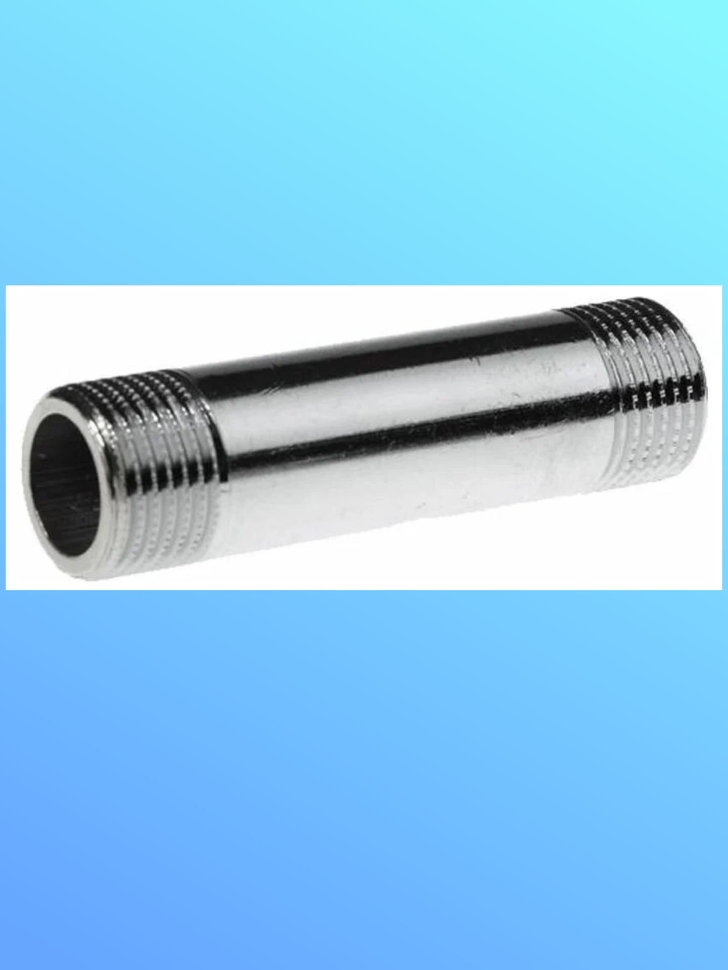 Бочонок 1/2", 40 мм, латунь удлинительный, хромированный, 1 шт. — фото 1