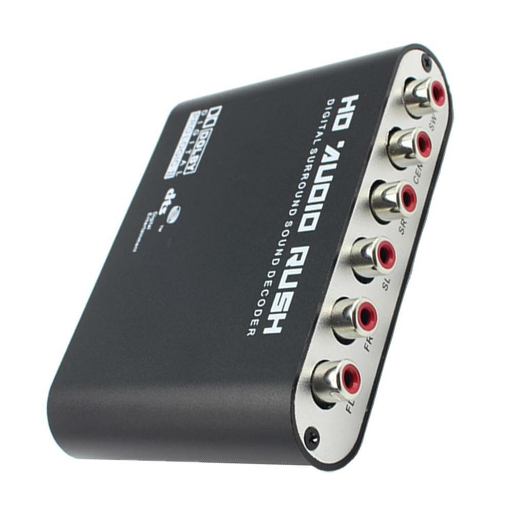 Цифровой DTS AC3 Оптический аналоговый 5.1-канальный HD Audio Sound Decoder SPDIF Коаксиальный