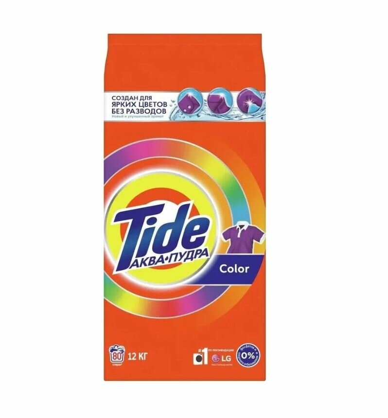 Tide Color Стиральный порошок для цветных тканей Аква-пудра 12 кг