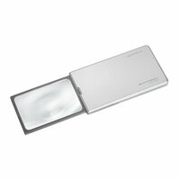 Лупа дифракционная асферическая выдвижная с подсветкой Eschenbach easyPOCKET XL, 78 х 50 мм, 2.5х, 6.0 дптр. цвет серебро