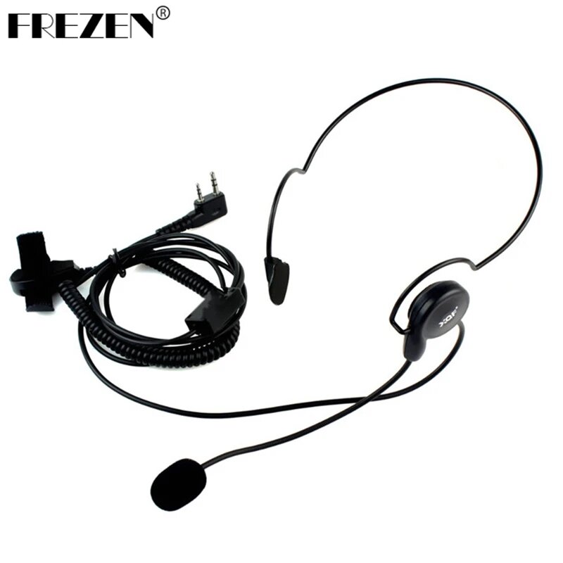 Наушник с микрофоном и пальцем PTT, гарнитура для Kenwood BAOFENG UV-5R BF-888s HYT PUXING Retevis H777 TYT Ham Radio Walkie Talkie