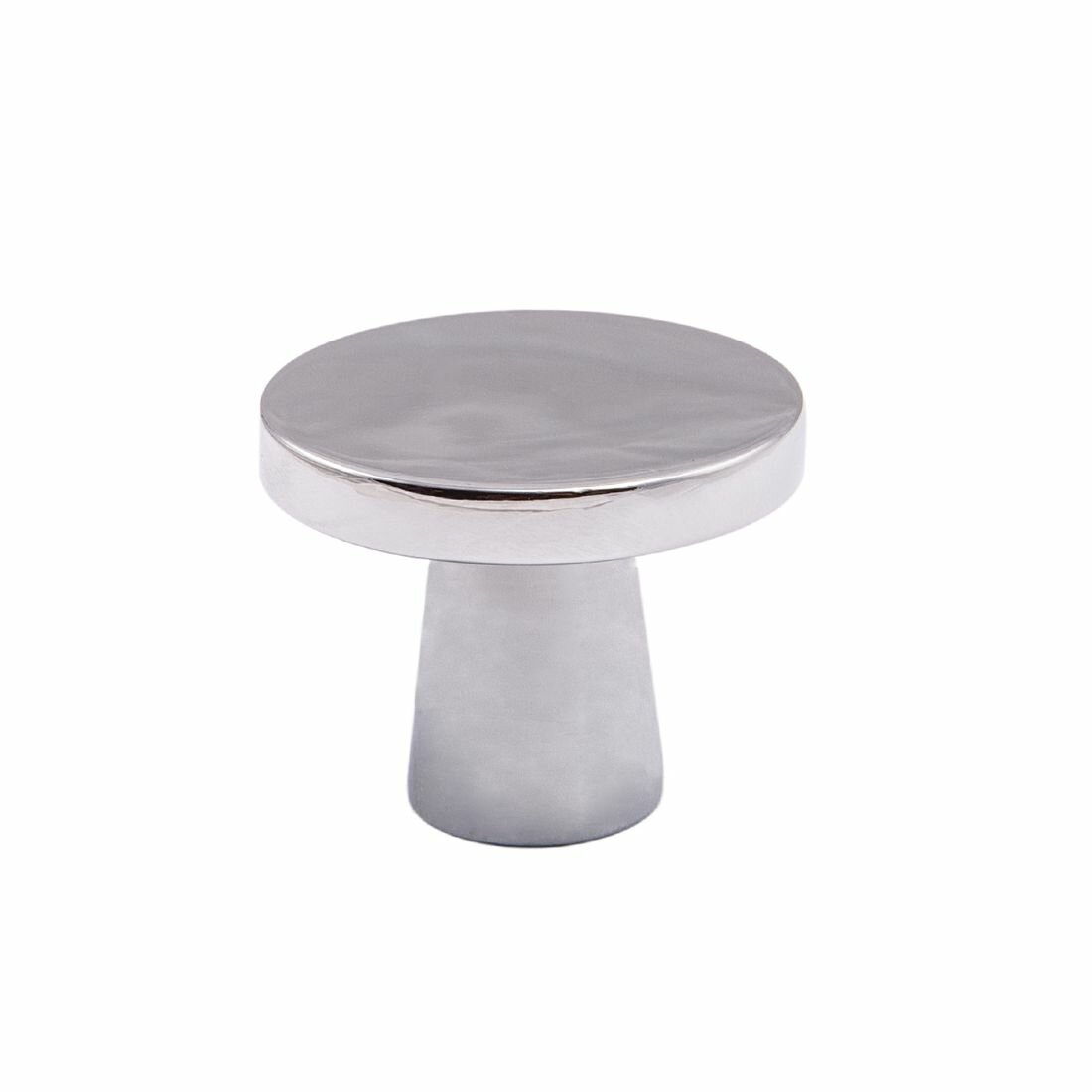 Ручка мебельная кнопка металлическая SOLO хром