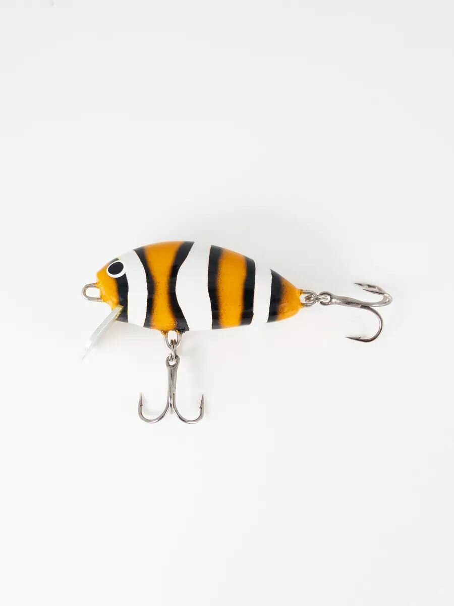 Воблеры для рыбалки Зябликов 40mm-Legend из дерева с металической лопастью 3,3гр. 3,8см — фото 1