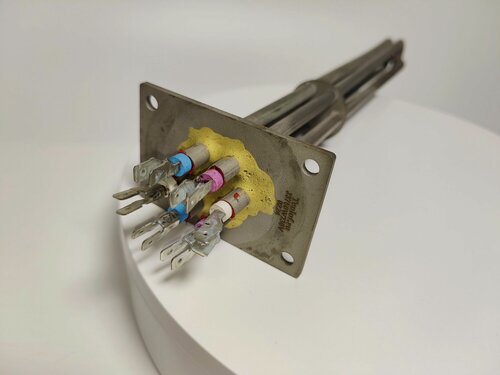 Изображение товара ТЭН В3-207 абат (прямоугольный фланец) для электроварки ЭВК код 120000069167