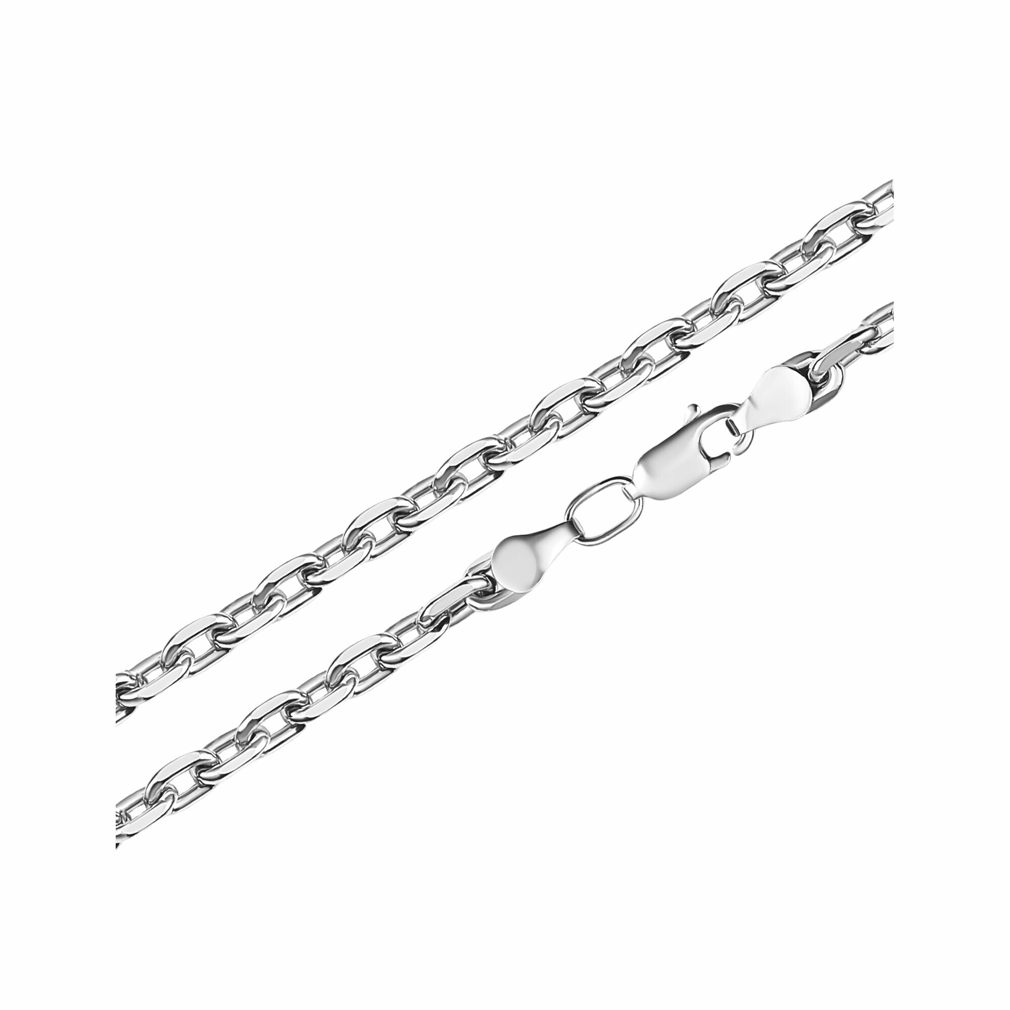 Цепь Diamant online, серебро, 925 проба, родирование, длина 40 см, средний вес 6.1 г, , серебристый