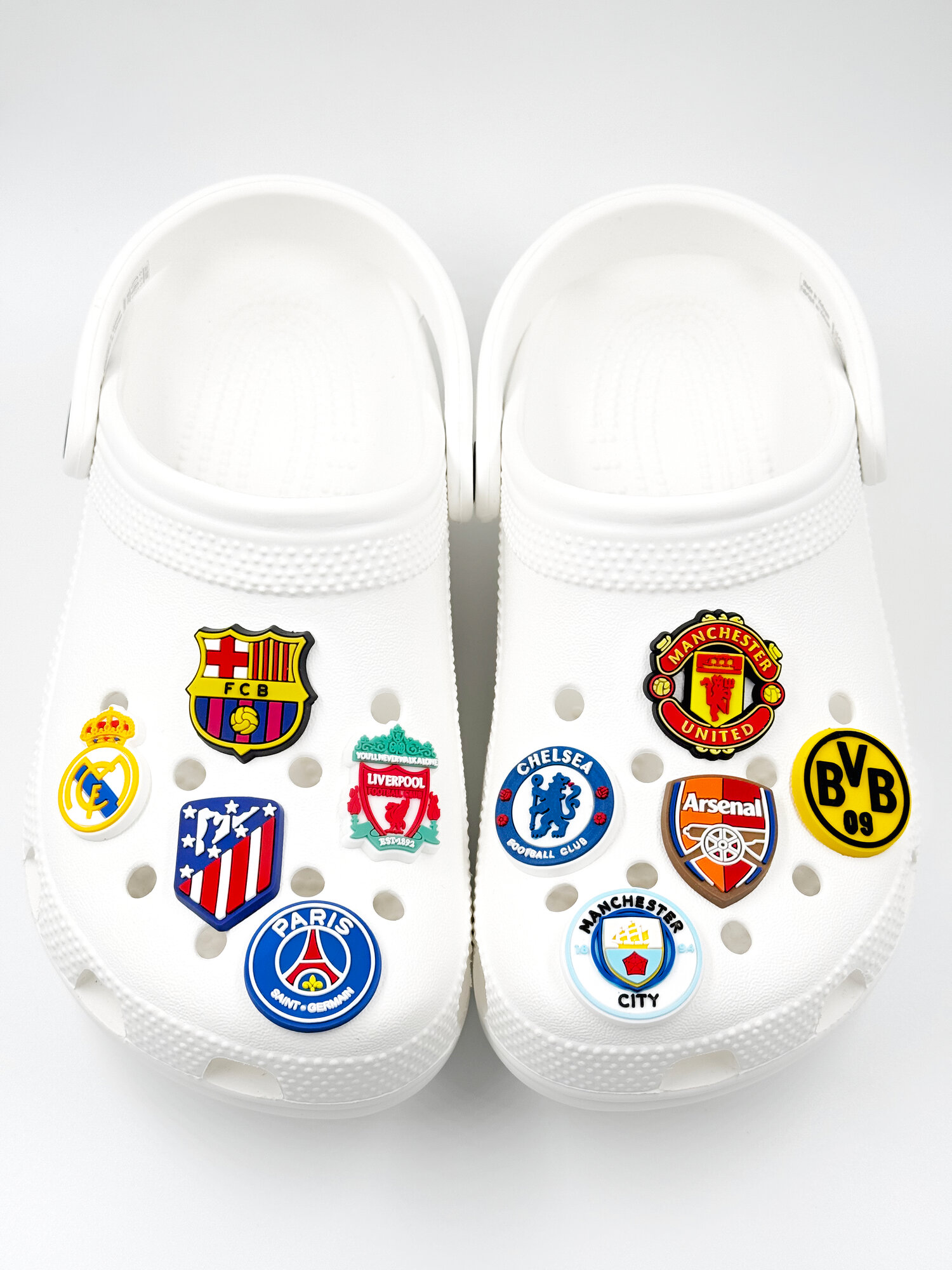 Украшения для обуви джибики("Футбол", "Лига чемпионов"), Джибитсы(10 штук) — фото 1