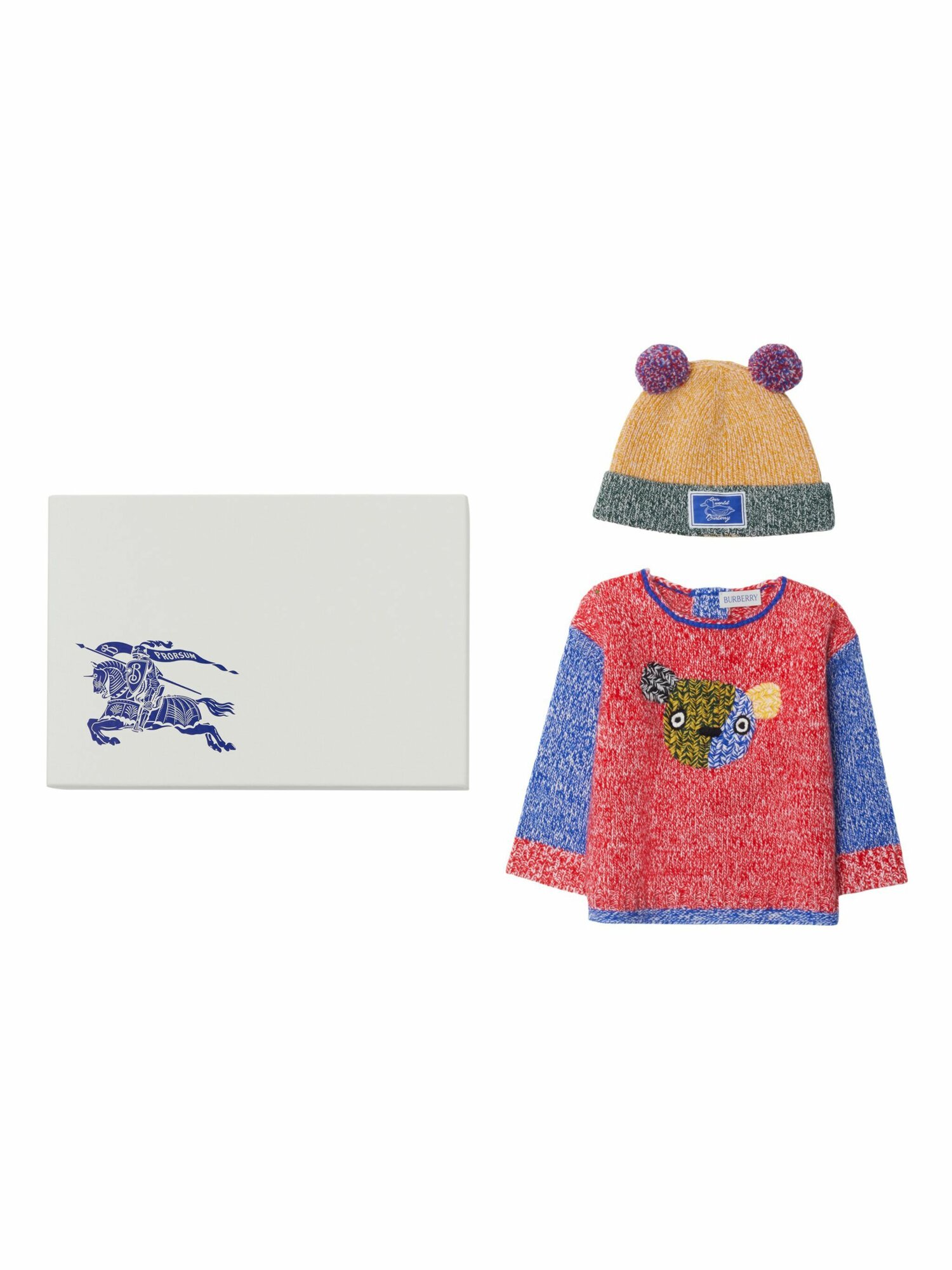 Комплект одежды BURBERRY Thomas Bear, размер 3 мес, красный