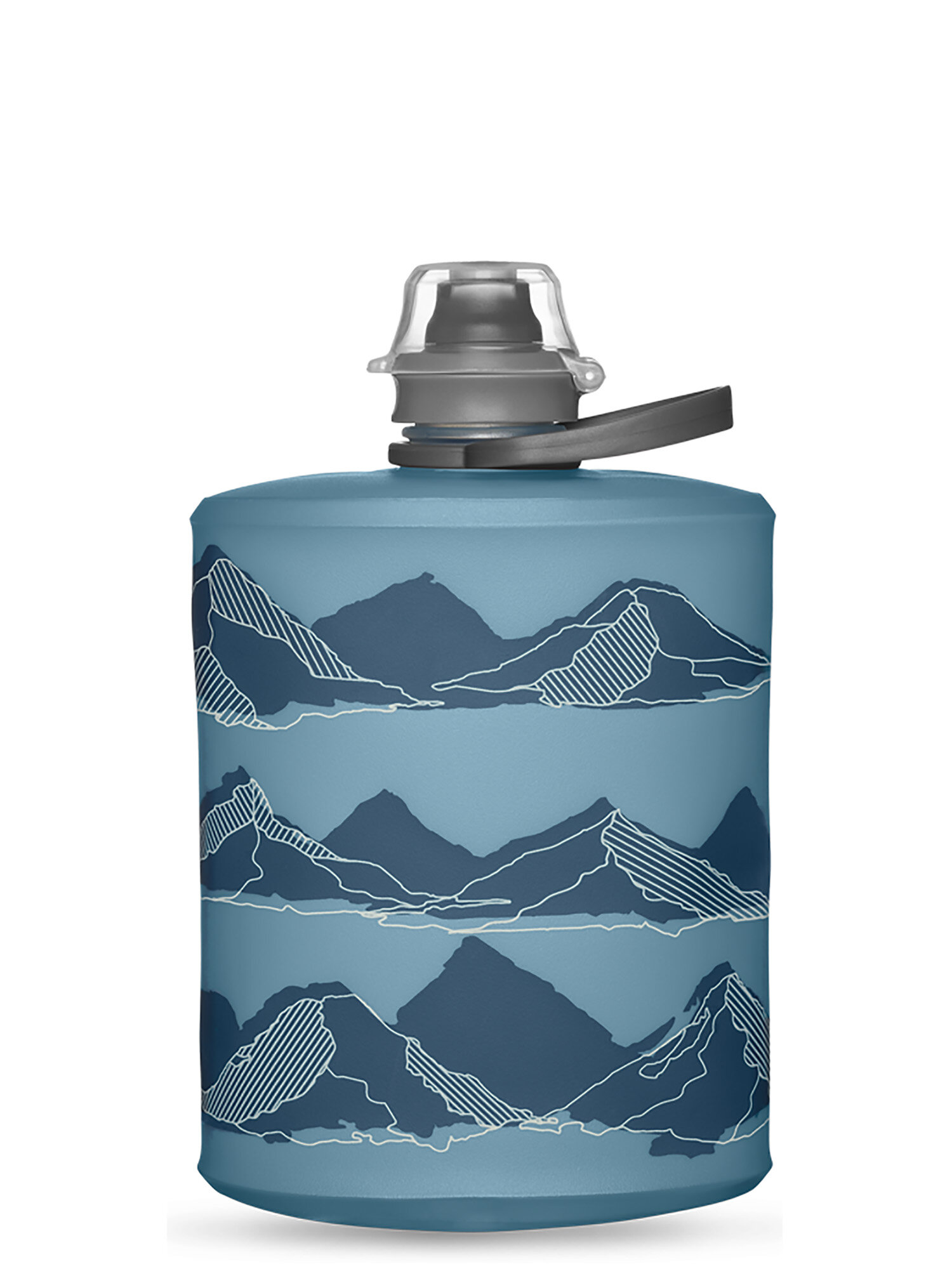 Фляга HydraPak Stow 0,5L Синий/Горы