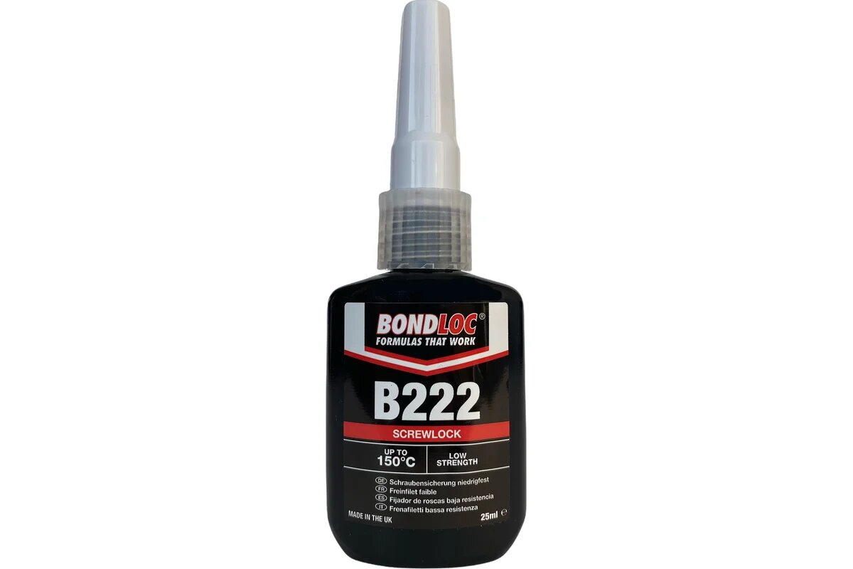 Резьбовой фиксатор низкой прочности Bondloc B222 25 мл B22225ML