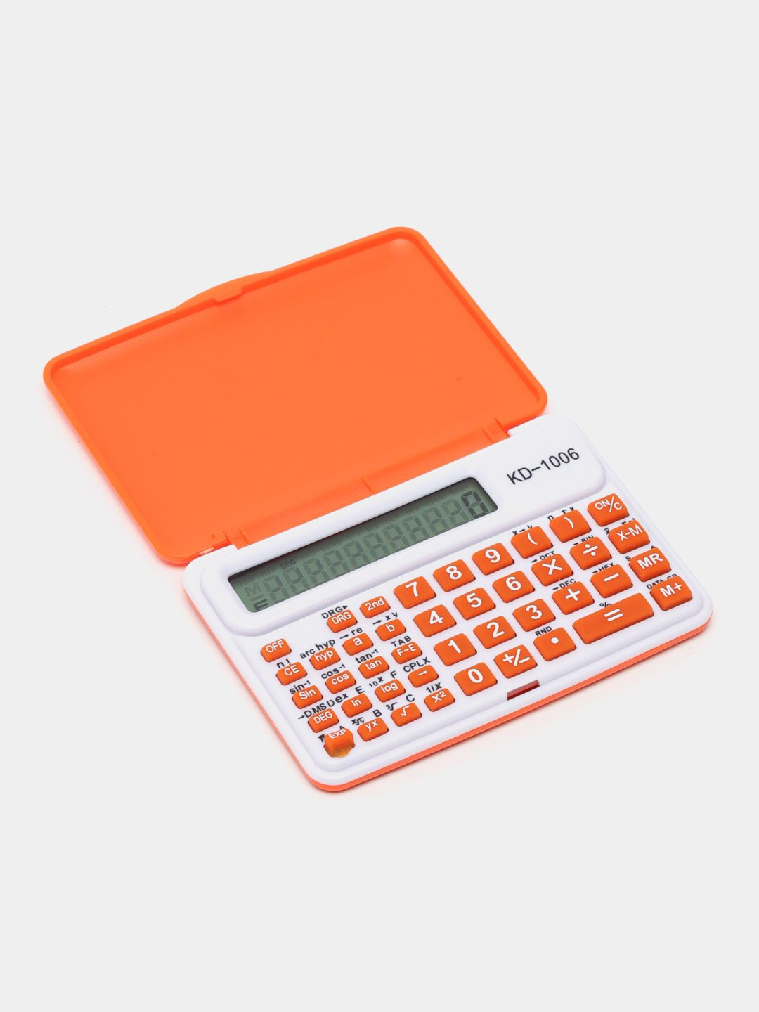 Инженерный калькулятор KD-1006, с чехлом, десяти разрядный, карманный, для абитуриентов - Оранжевый