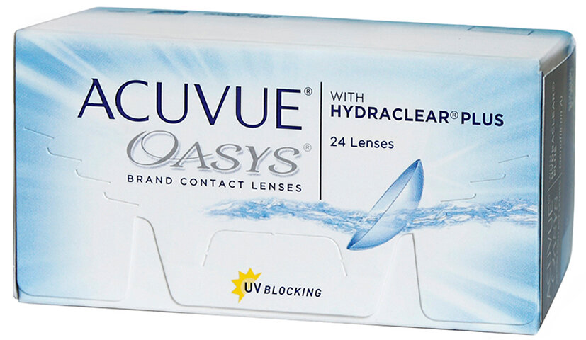 Контактные линзы Acuvue Oasys with Hydraclear Plus, 24 шт, R 8,4, D -4,5