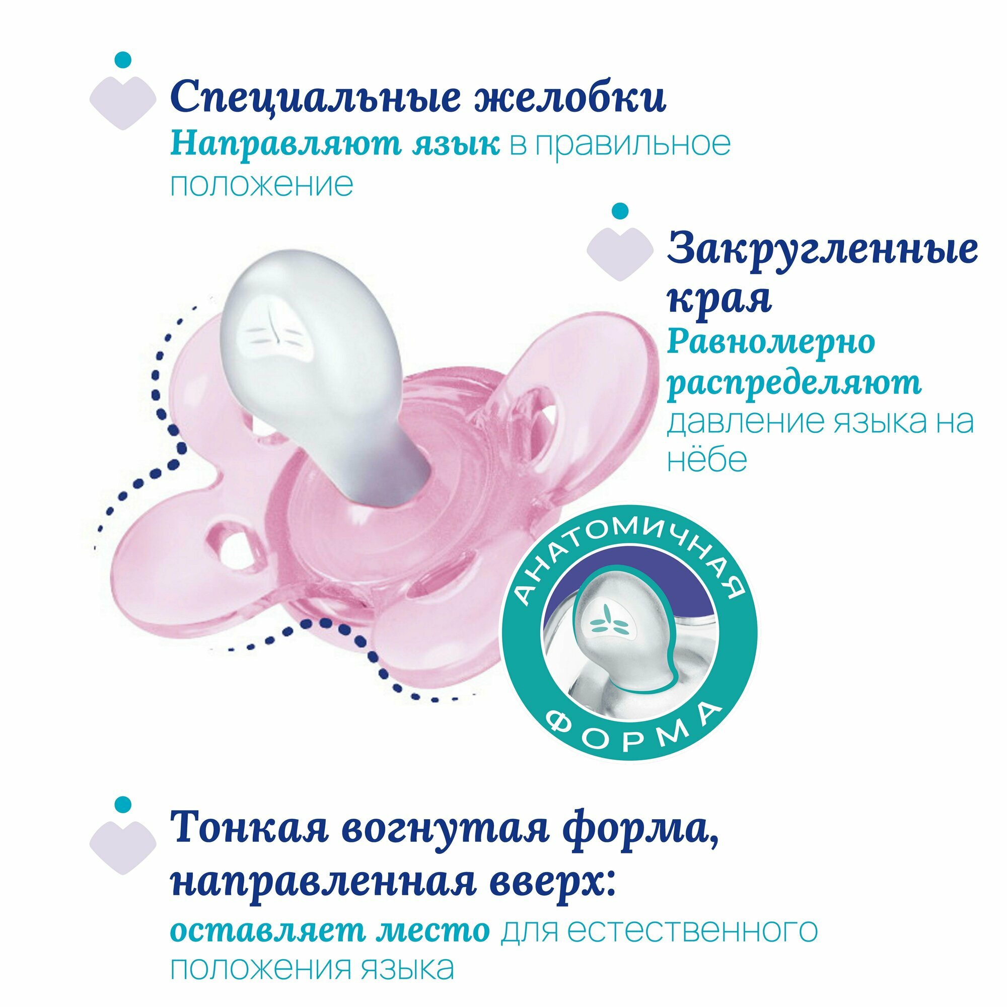 Соски Chicco Пустышка для новорожденных 0 - 6 мес Physio Comfort 2 шт, Розовый