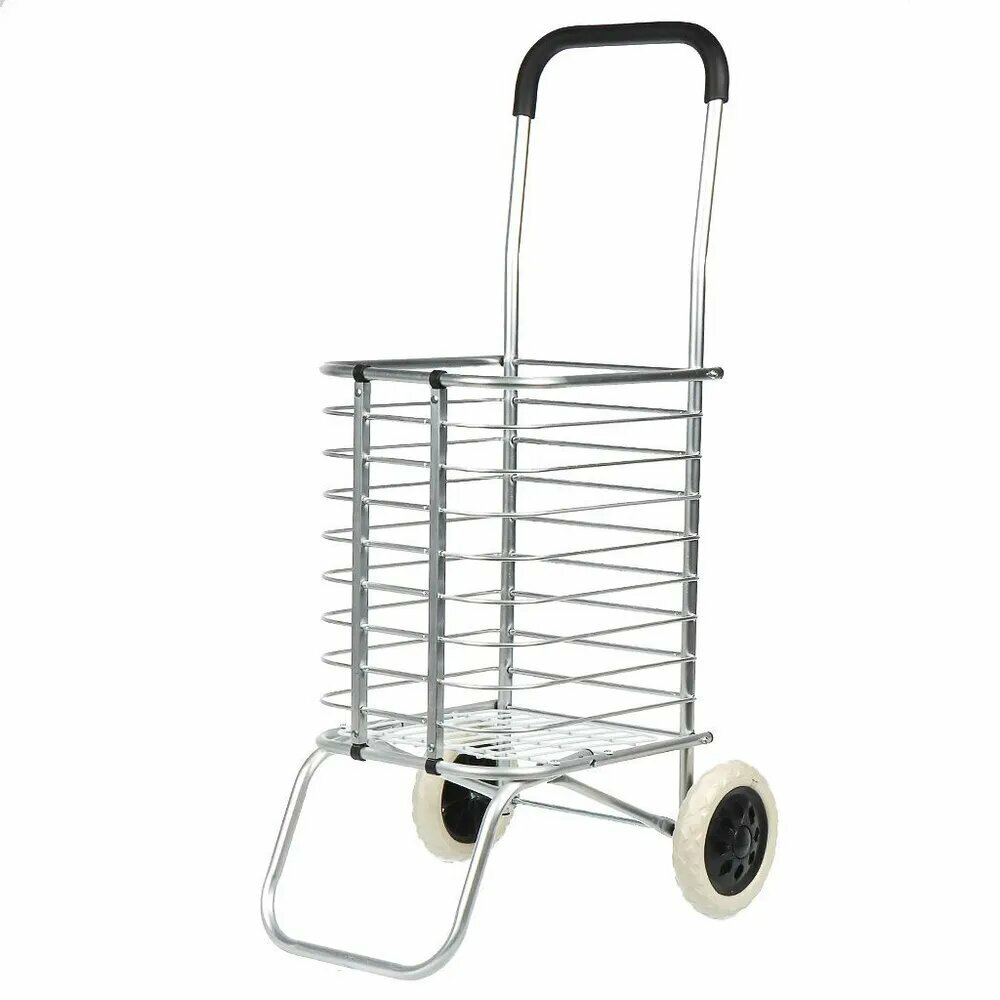 Тележка складная металлическая 91x40x32см 80кг выдвижная ручка 2 колеса