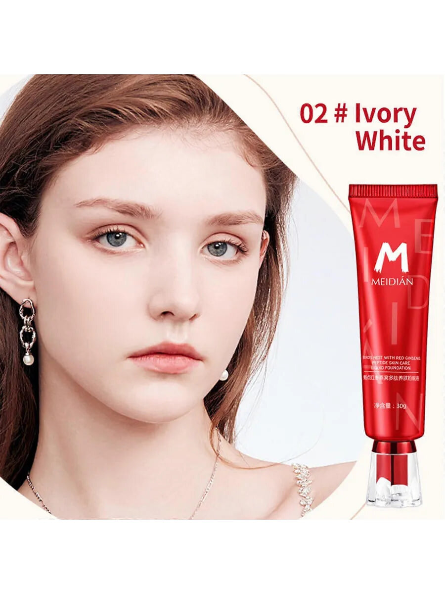 Тональный крем для лица "Мedian", для всех типов кожи, 02, ivory colour
