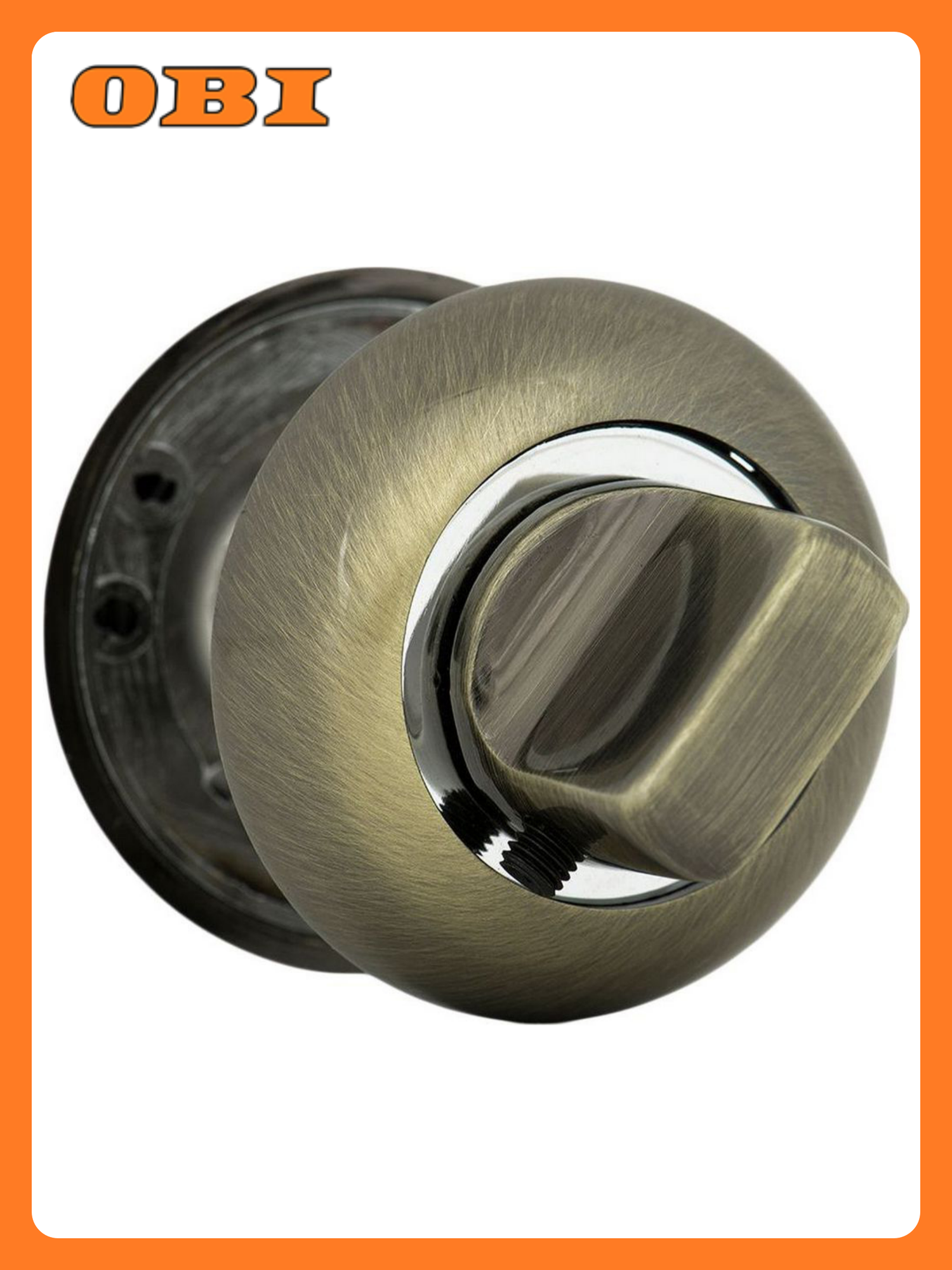 Дверная накладка-фиксатор фабрика замков FZ AB BK античная бронза