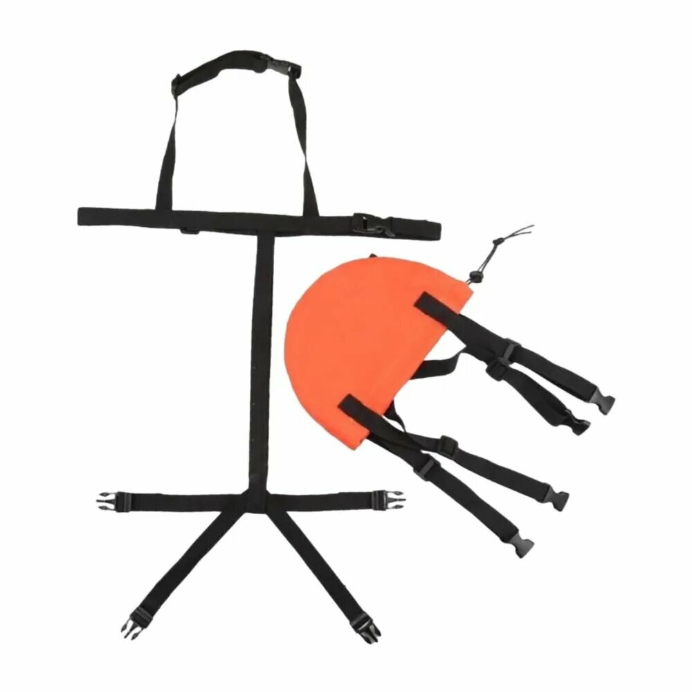 Сумка для вымени козы, защита вымени, амуниция для коз, регулируемая, с подпругой, нейлон, холст, оранжево-черная